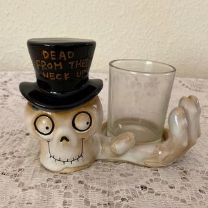 NWT Yankee Candle Boney Bunch Boney Dead Neck Votive “Dead From the Neck Up”